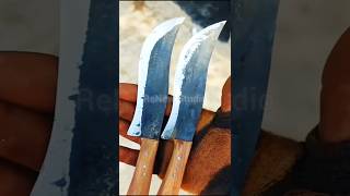 Turning a Rusty Steel Plate Into a Razor Sharp Knife #satisfying