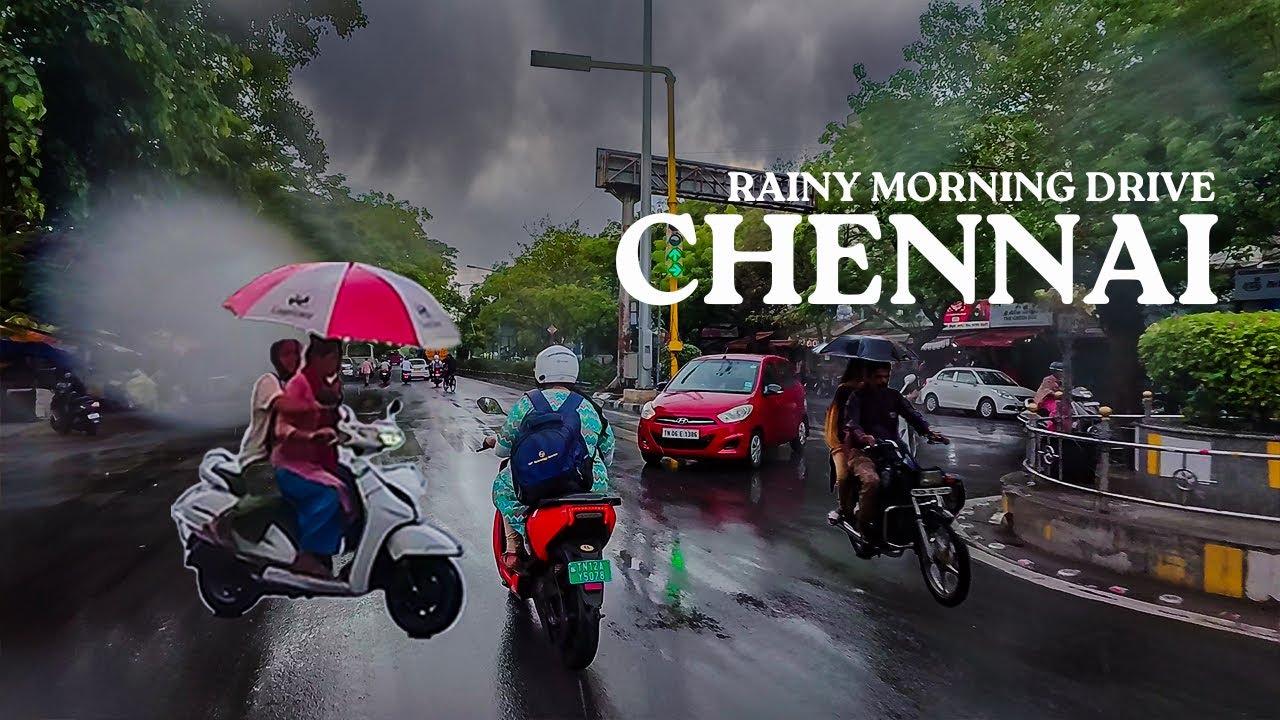 Chennai Rainy Morning | Around KK Nagar [4K]