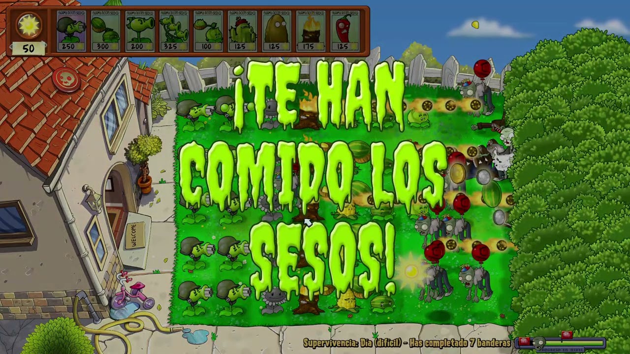 supervivencia pvz replanted parte 1