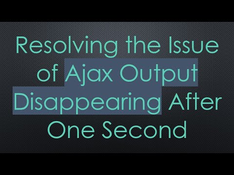 Resolving the Issue