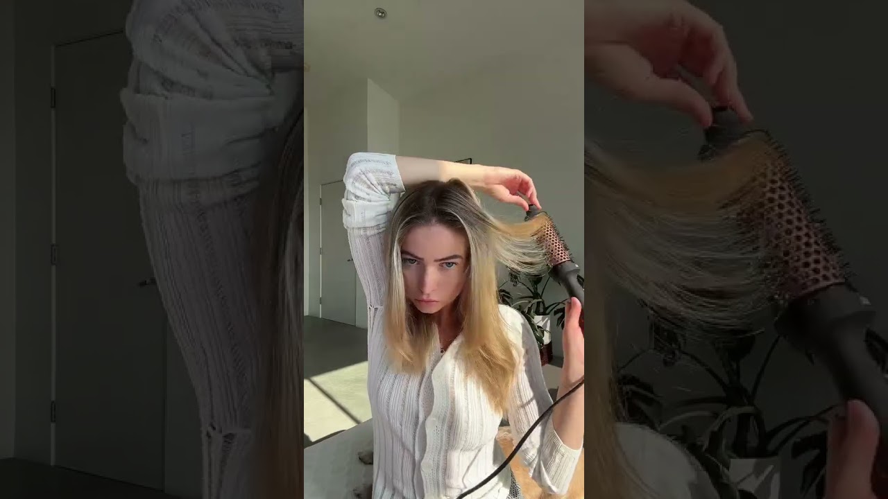 ASMR doing my hair with the new Amika thermal brush