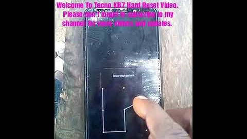 How to hard reset tecno KB7 password/pattern without PC 100%