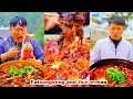 Ginseng vs brain flower who is the brain king exciting showdown mukbang  chinese food