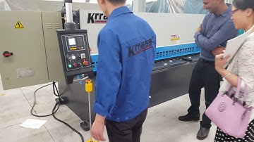 KRRASS QC12K 4x3200  Hydraulic Shear/Sheet Metal Shear with E21 NC control system optional