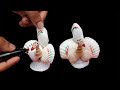 ঝিনুক দিয়ে সুন্দর পাখি তৈরি। Nice seashell craft idea// Make bird for kids by seashell.