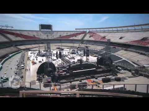 Time Lapse Coldplay 360° - en @River Plate 2022 armado de escenario #coldplaybuenosaires