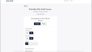 Easy Tee Golf - Book a Tee Time