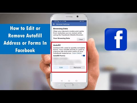 वीडियो: मैं Facebook AutoFill उपयोगकर्ता नाम कैसे हटाऊँ?