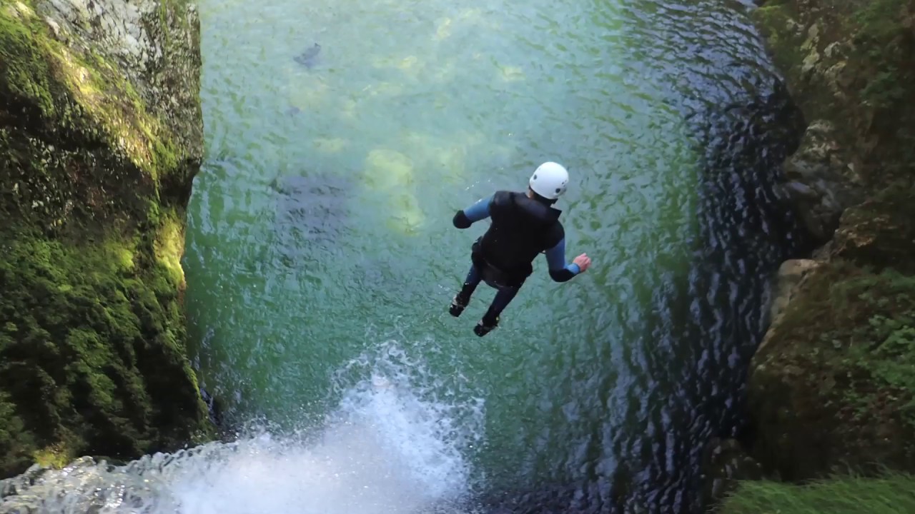 Canyoning in Lake Bled Summer 2016 YouTube