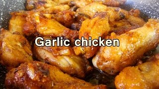 TASTY GARLIC CHICKEN WINGS - easy food recipes for dinner to make at home