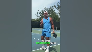 Backhand vs Backhand slice #pickleballtips #pickelball