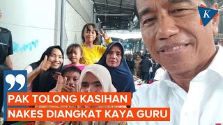 Jokowi Dicurhati Pedagang Pasar Seketeng Sumbawa soal Pengabdian Anaknya Sebagai Bidan Puskesmas