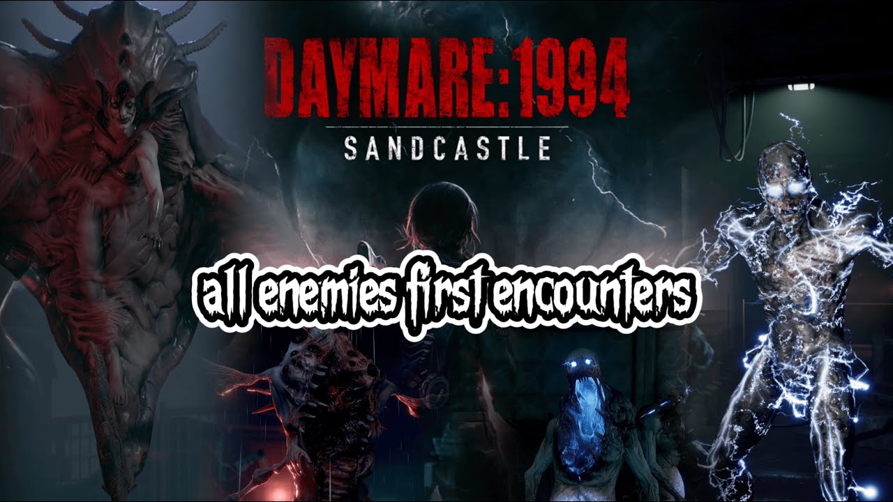 Daymare : 1994 Sandcastle - all Creatures first encounter + Final boss Fight (4k 60FPS)