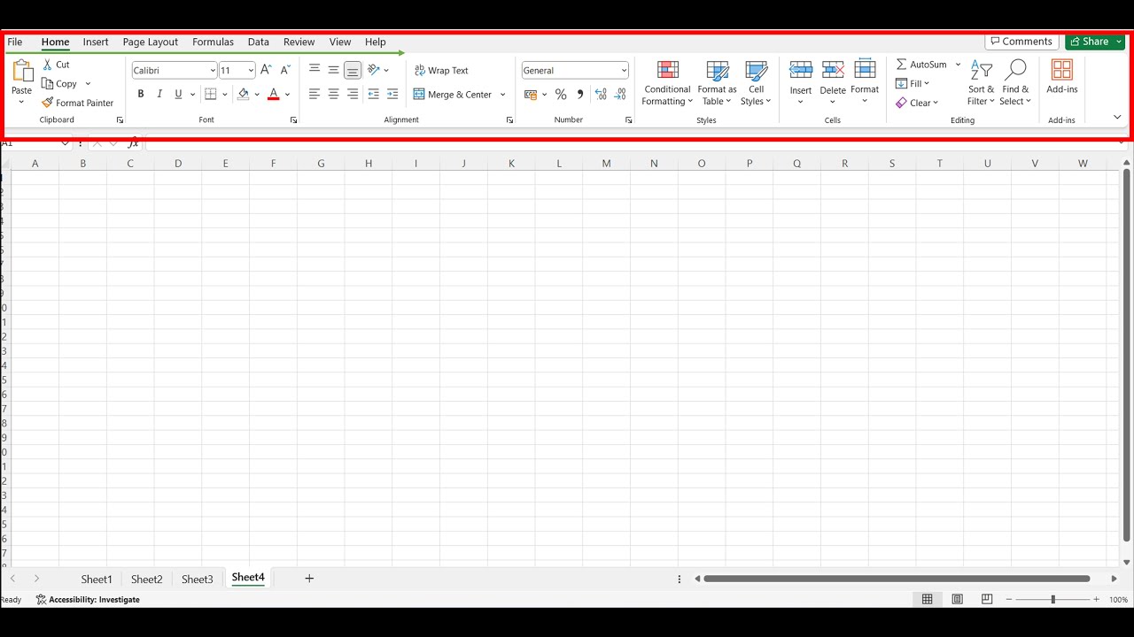 Excel Toolbar Options Explained in Tamil Introduction For Beginners