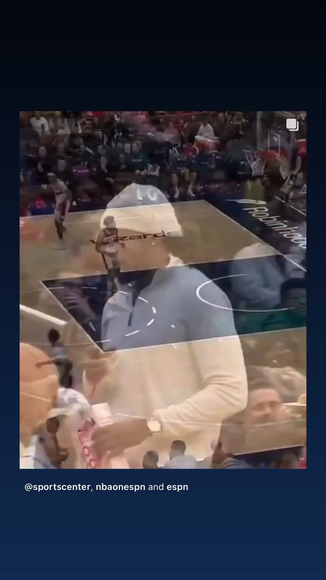 The awareness #hoodnews #fan #fans #NBA #basketball #sports wtf #omg #how #wow #reflexes #awareness