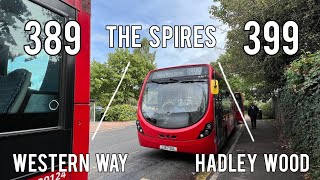 【Least used bus route!?】 London Bus (Sullivan) 389, 399 To Western Way/Hadley Wood Station (FRV縮時影片)