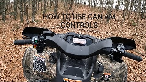 How to use display & controls on Can Am Outlander Max XT