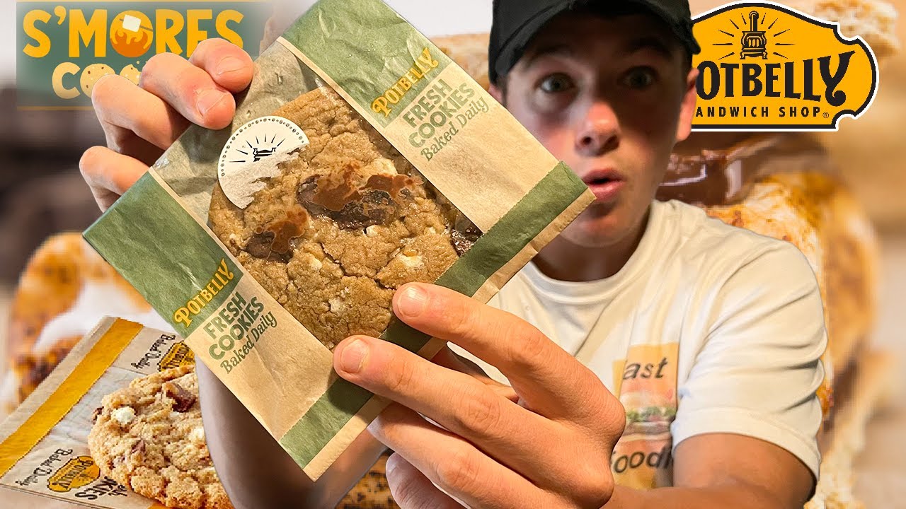 🔥 S'MORES SENSATION Trying the NEW Potbelly's S'mores Cookie Taste Test & Campfire Bliss