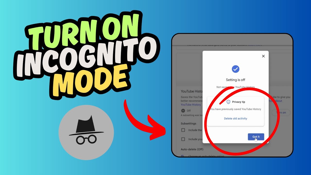 How to Turn On Incognito Mode on YouTube (PC/Laptop) - YouTube