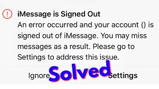 Lists 25 Imessage Is Signed Out How To Fix 2022: Full Guide