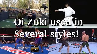 Oi zuki used in many styles.  @davidskaratetips.7306