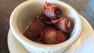 Goat Cheese-Stuffed, Bacon-Wrapped Dates (Recipe)