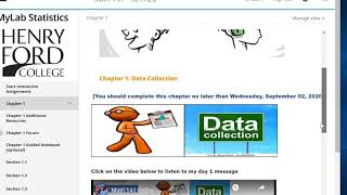 Navigating MyStatLab