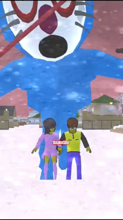 NobiYuta & ShizuMio dikejar Crazy Doraemon di Sakura school simulator #short #trending #horror 02
