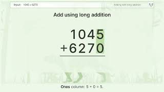 1045   6270 Long Addition, Step by Step (2026)