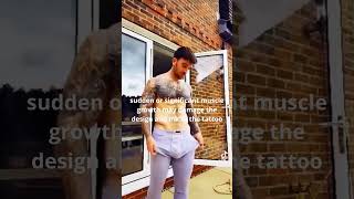 will bodybuilding ruin tattoos ? #shorts