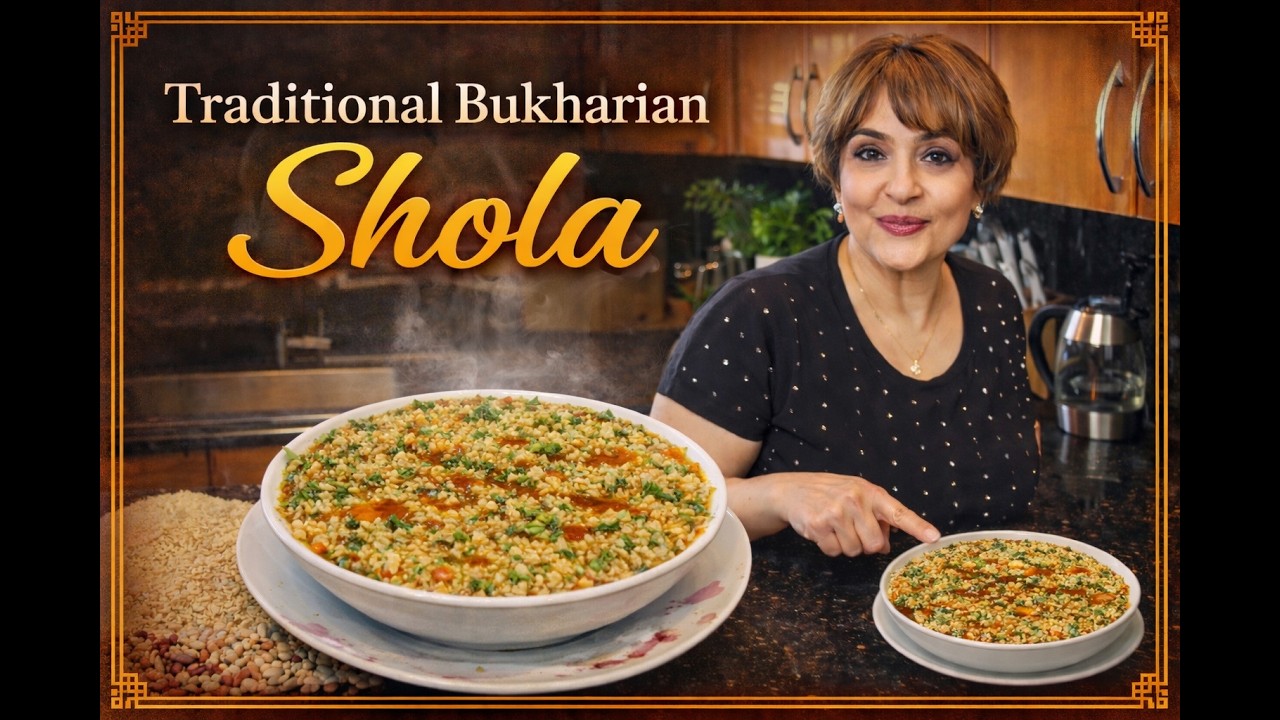 Al Shola Using Shell Traditional Bukharian Shola Recipe - YouTube