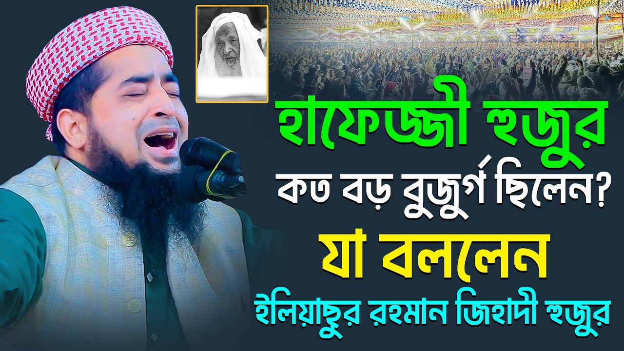 হাফেজ্জী হুজুর কত বড় বুজুর্গ ছিলেন যা বললেন ইলিয়াছুর রহমান জিহাদী হুজুর। Eliasur Rahman Zihadi