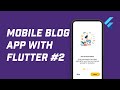 Creating On Boarding Screen (Flutter Blog App #2)