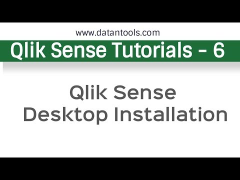 Qlik Sense Tutorials - Qlik Sense Desktop - Installation and Prerequisites