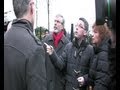 Gerry Adams TD visits Short Strand following yet another loyalist attack on the area