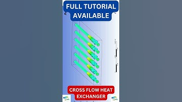 ANSYS Fluent Tutorial | Flow & Heat Transfer in a Cross Flow Heat Exchanger #ansys #ansysworkbench
