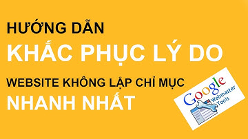 Hướng dẫn khắc phục lý do Website không được lập chỉ mục (index) | Tự học digital marketing