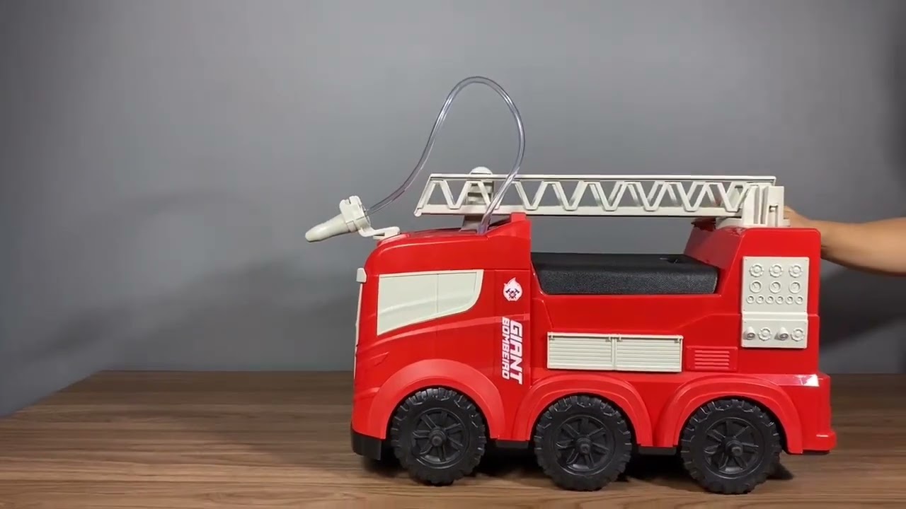Brinquedo Caminhão Corpo Bombeiro Gigante Lança