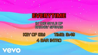 Video thumbnail of "Britney Spears - Everytime (Karaoke)"