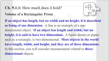 Ch.9.1.1: Volume Of A Rectangular Prism