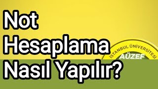 Auzef Not Hesaplama 20232024