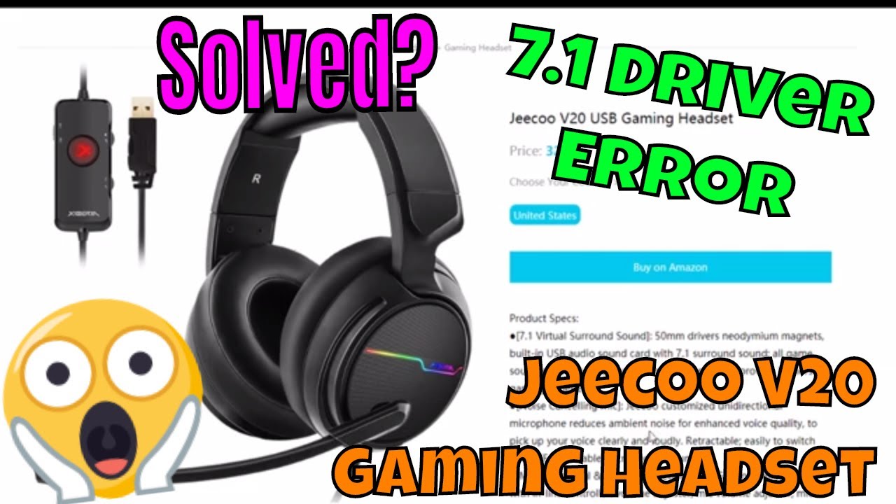 Driver FOUND - Jeecoo Pro Gaming Headset for PC- 7.1 - YouTube