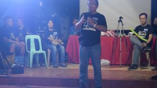 Wilfredo Willie Manuel's pledge to Mr. Avila @ CES Batch '77 Reunion on June 10, 2017