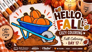 Cozy Fall Pumpkin Coloring 🎃🍂 | Jade Summer + Ohuhu Markers