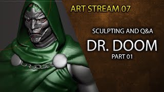 ArtStream 07 - Chat and Sketching - Dr.Doom Part 01