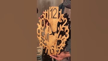 A Beautiful solid wooden wall Clock#cnc #woodcarving #cnccutting