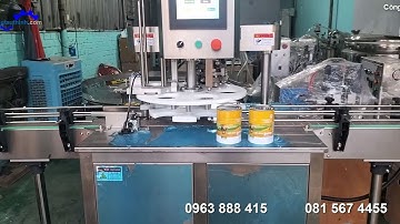 Máy viền mí lon tự động - Máy ghép mí lon