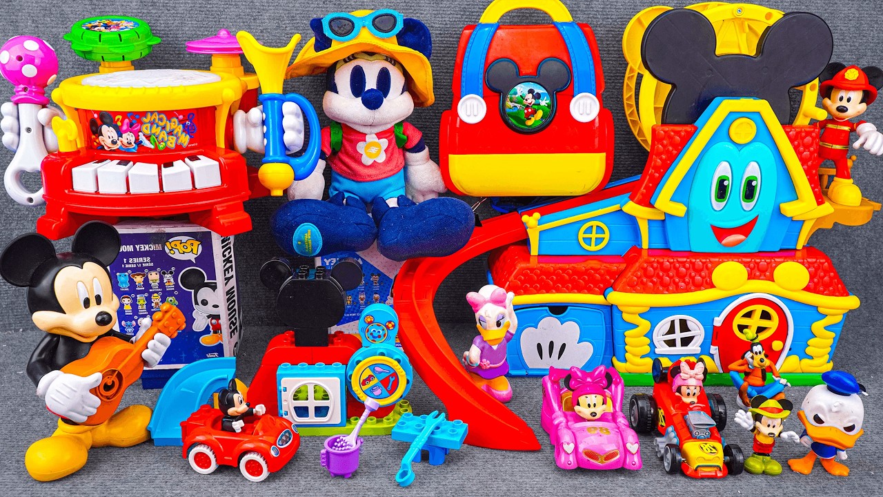 Satisfying with Unboxing Disney Mickey Mouse Jumbo Fun House Playset ...