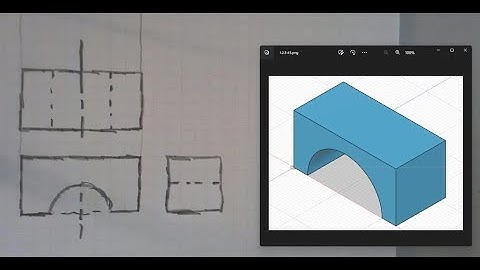 PLTW IED - Activity 1.2.3 - Multi View Drawing - Number 5 - Multi View Sketch Of An Arch