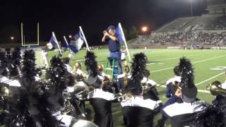 TMHS Roarin' Blue Band - sideline - fight song - 9-5-14